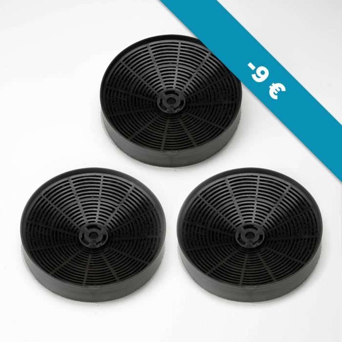 Elica 3 Filtres à Charbon pour Hotte Aspirante Pack offre spéciale - Modèle 46