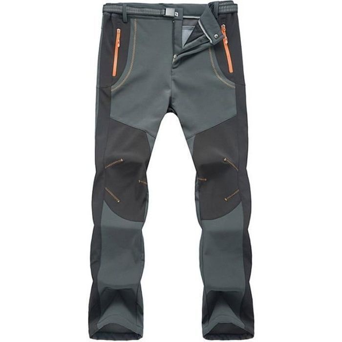 Pantalon Softshell Homme Femme Randonnée Hiver Automne Doublée Polaire Trekking Couples Chaud Respirant Imperméable Coupe-vent
