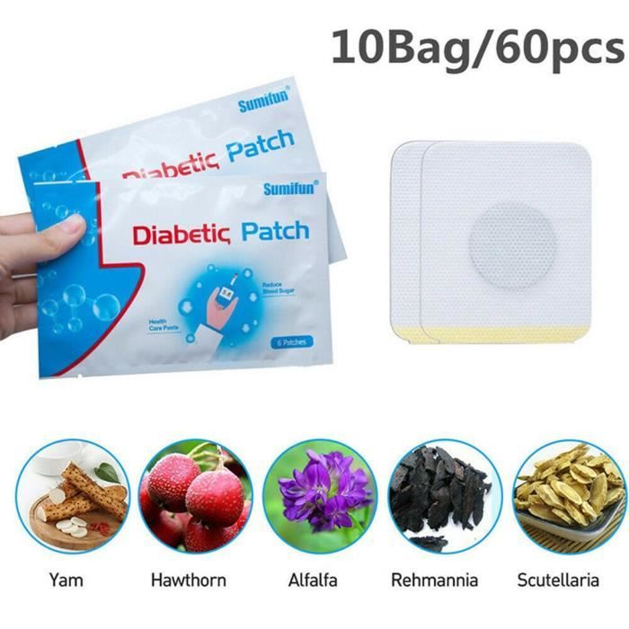 10 PCS Patch Diabétique Naturel, Stabilise l'Équilibre Glycémie Patch, Patch Herbes Naturel Maintien Équilibre de la Glycémie