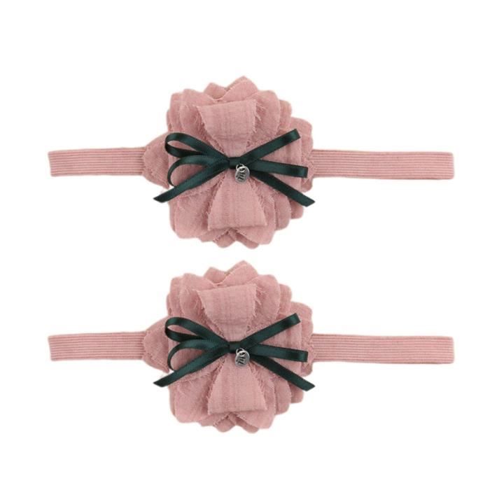 2pcs cheveux créoles Bowknot décoratif coiffure créative pour bébé enfant BANDEAU - SERRE-TETE - HEADBAND - HAIRBAND