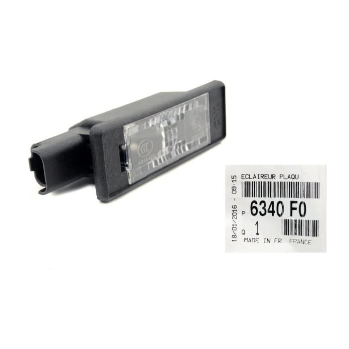Éclairage de Plaque d'Immatriculation Citroen C3 C-Elysee DS3 Ds5 Peugeot 207 301 307 308 3008 508 6340F0