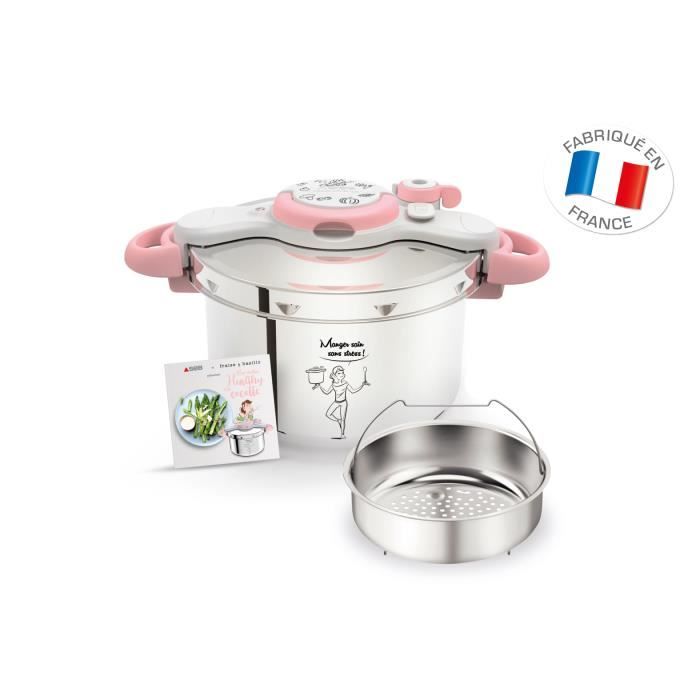 SEB P4624824 Autocuiseur Cocotte-minute CLIPSOMINUT'® Vit'attitude - 7,5L -Tous feux dont Induction - Fabriqué en France - Inox