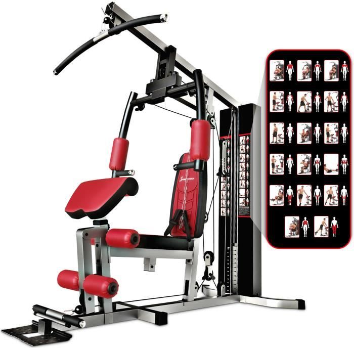 Sportstech La Station de Musculation HGX100 Premium pour des Variantes d'entraînement innombrables. Home-Gym Multifonction, Fitness