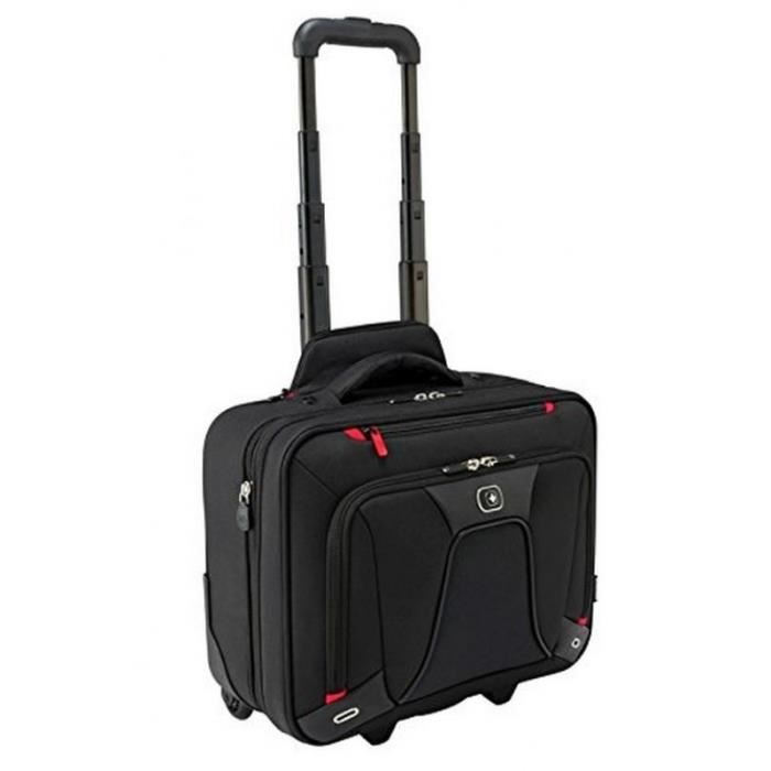 Wenger transfert extensible 16- ordinateur portable valise trolley - parfait pour les voyages d’affaires court en noir