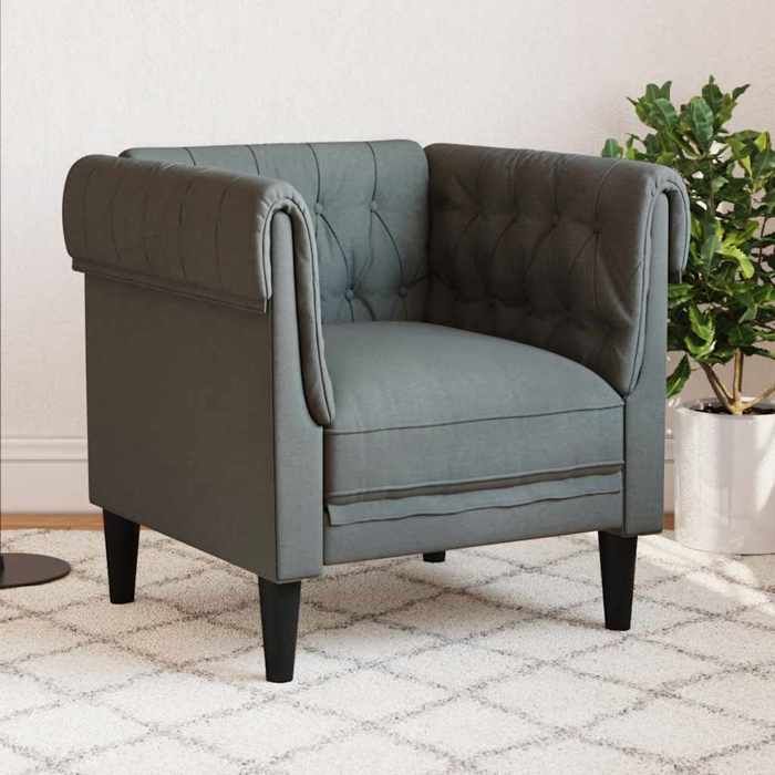 VidaXL Fauteuil Chesterfield - vue 3