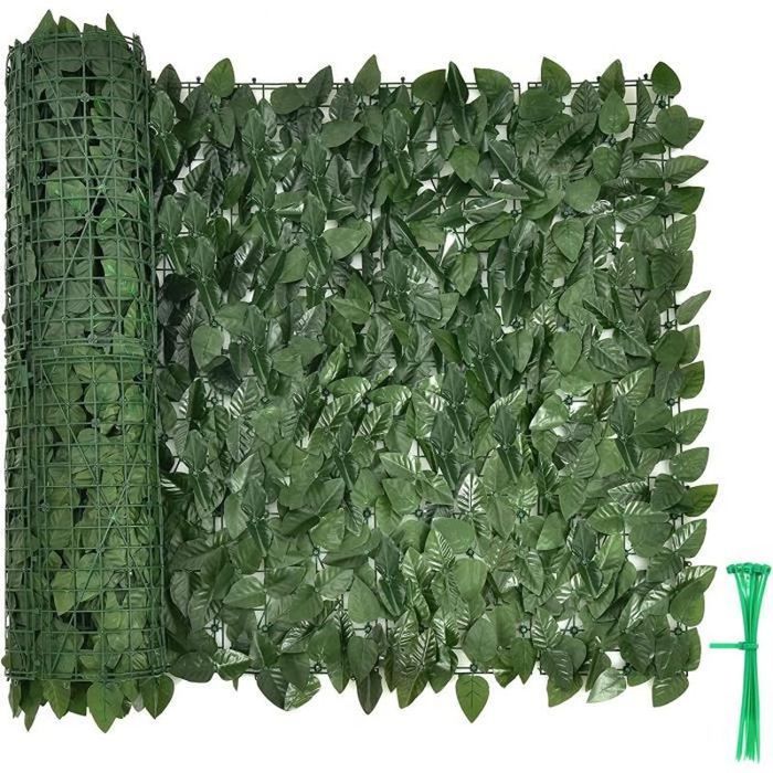 COSTWAY Haie Artificielle Brise-Vue Anti-UV 300 x 100 CM Grillage ...