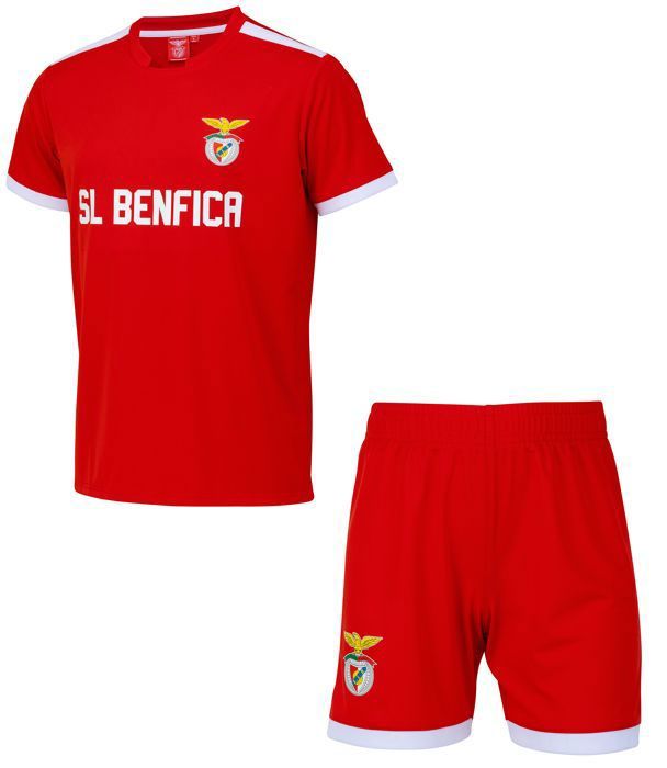 Maillot Short SL Benfica Enfant | Collection Officielle | Polyester | 100% Authentique