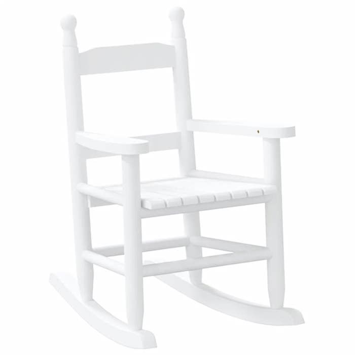 Fauteuil à bascule - MANGO - Pour enfants - blanc bois de peuplier massif M124008881