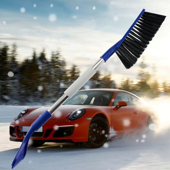 Pelle à Neige Télescopique Prime Garden ALPEN1 - Poignée En D, Bord Aluminium, 3 Longueurs (jusqu'à 81,5cm)