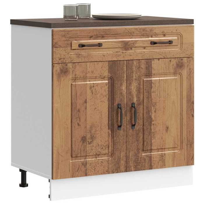 Meuble cuisinecharge 65 kgDesign ModerneArmoire de cuisine - Kalmar vieux - bois - bois dingénierie 132075