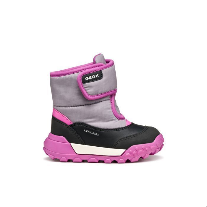 Bottes d'hiver bébé fille Geox Trekkyup ABX black/grey Cdiscount