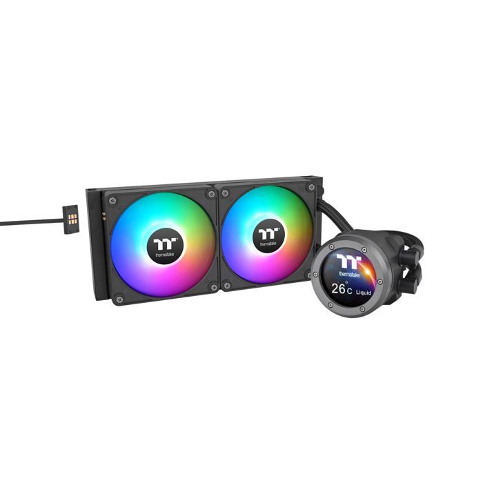 Refroidisseur CPU Liquide - Thermaltake - TH240 V2 Ultra EX - ARGB Sync - 240mm - Noir