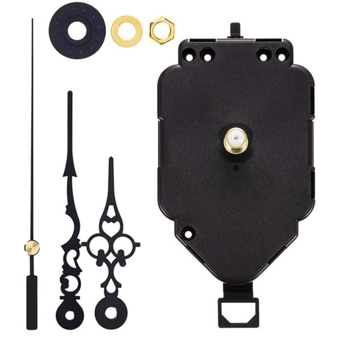Nikou Mouvement D'Horloge à Quartz Avec Pendule - Mécanisme Silencieux Pour Horloges Murales DIY Pièces Réparation Horloge Murale