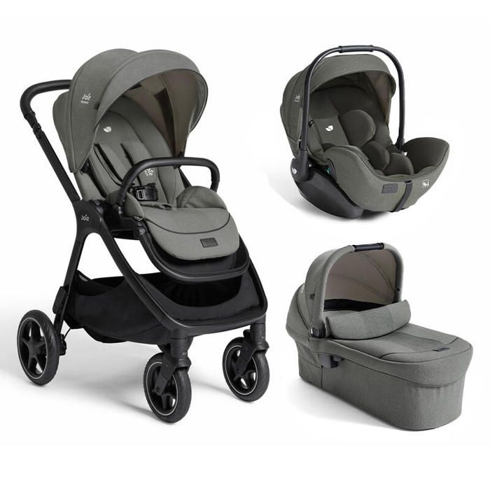 JOIE - Poussette Trio Finiti + Siège auto i-Level Pro + Nacelle Ramble XL V2 Evergreen