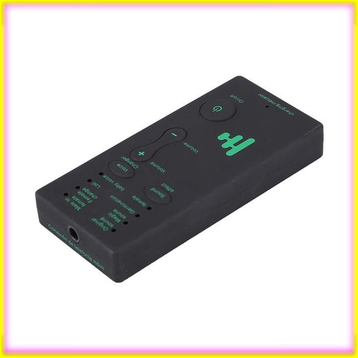 Mini Changeur de Voix Portable Carte Son en Direct pour Téléphone Portable PC Version Anglaise
