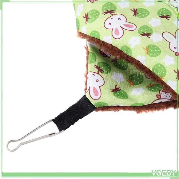 Hamac de petits animaux - FAFEICY - Hamac double couche - Vert - Carré - 20×20/35×35 cm