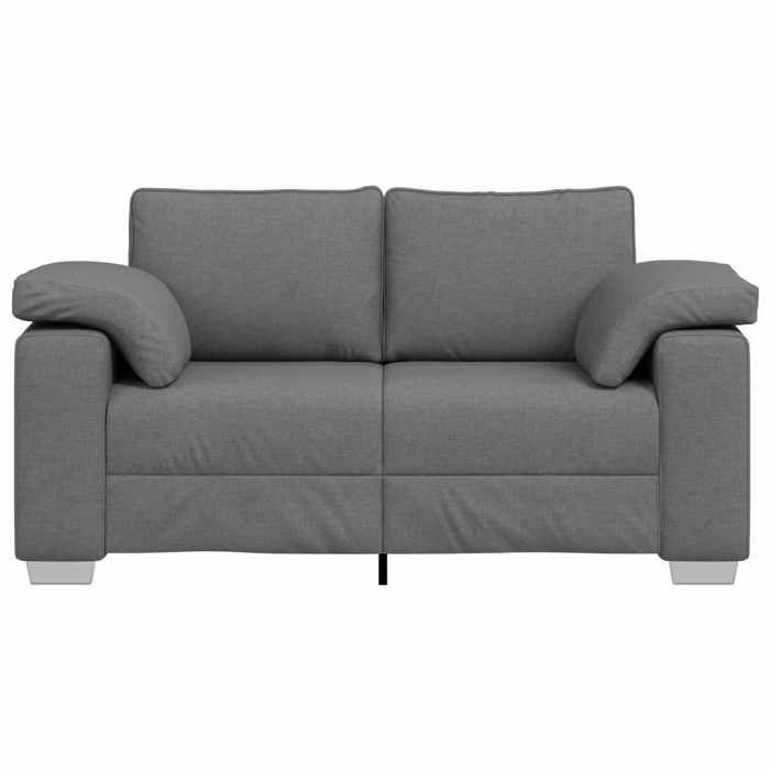 (Promo 2026)CANAPÉ FIXE - SHIELD - Canapé - Sofa salon 1/2 places - Gris foncé 160x80x82cm tissu 7512988