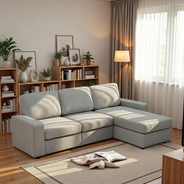 Canapé dangle avec rangement canapé modulable canapé avec pouf grand