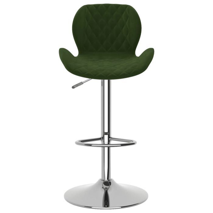 Confortable Tabourets de bar (2 pcs) Applications larges 110 kg par siège vert foncé velours__20420