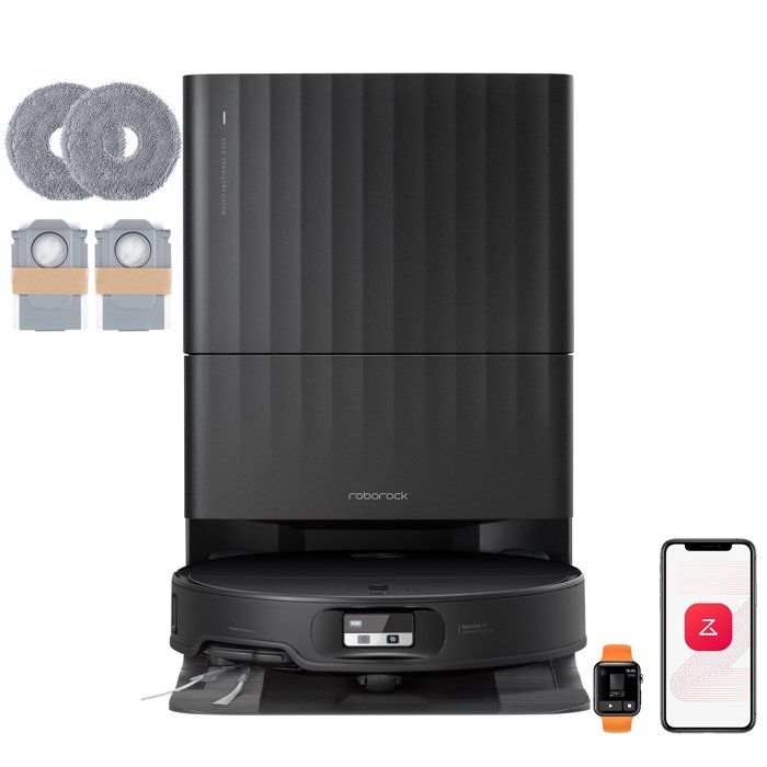 Roborock Qrevo Edge 2 Set Robot aspirateur laveur avec station 25000Pa Nouvelle station multifonction Lavage optimisé - vue 2