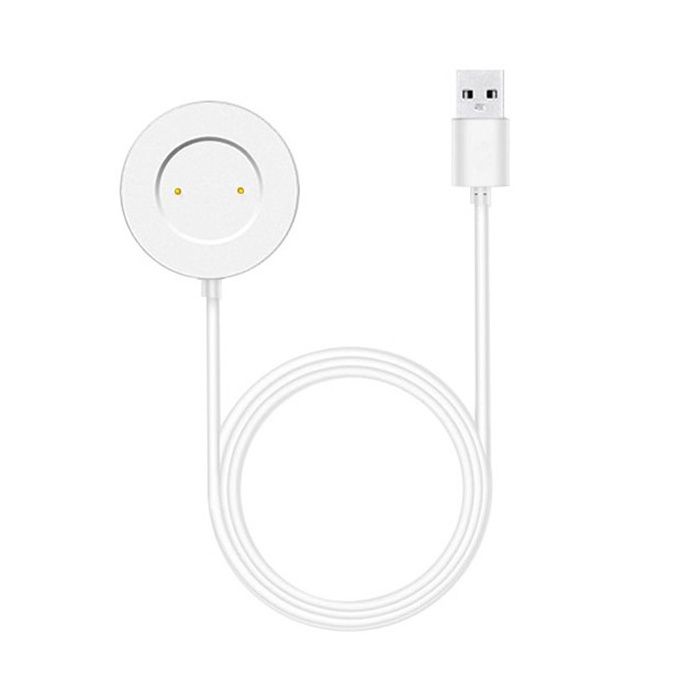Compatible avec la station de charge magnétique USB Huawei Watch GT2/GT 2E/ECG câble de charge pour montre connectée (blanc)
