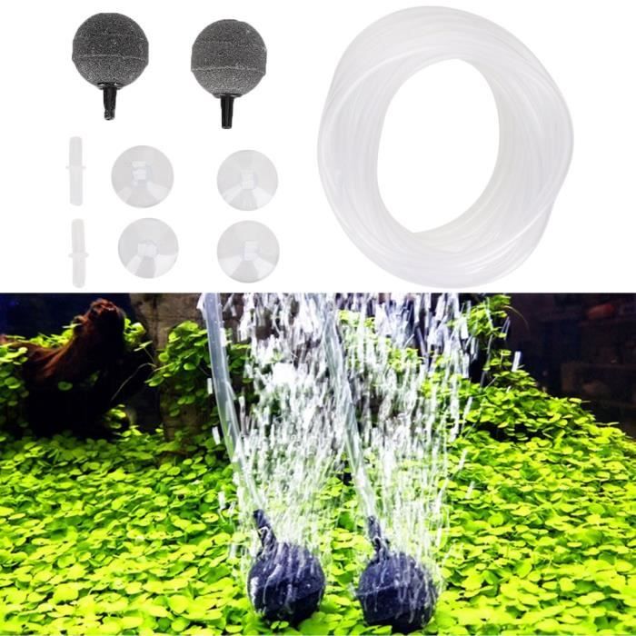 Comparer les prix de Kit d'accessoires de pompe à oxygène d'aquarium tuyau de pierre à bulles support de ventouse pour aquariumAKO-7334124422824