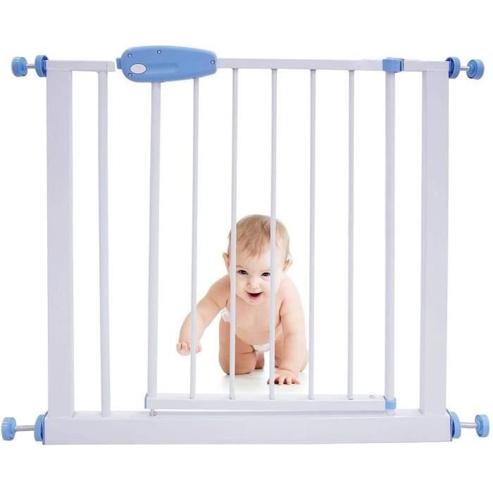 Barrière de Sécurité Extensible Bebe-Enfant 65-74 cm Barrière Escalier Sans  Percage 90° Arrêt-Fermeture Automatique Blanc - Cdiscount Puériculture &  Eveil bébé