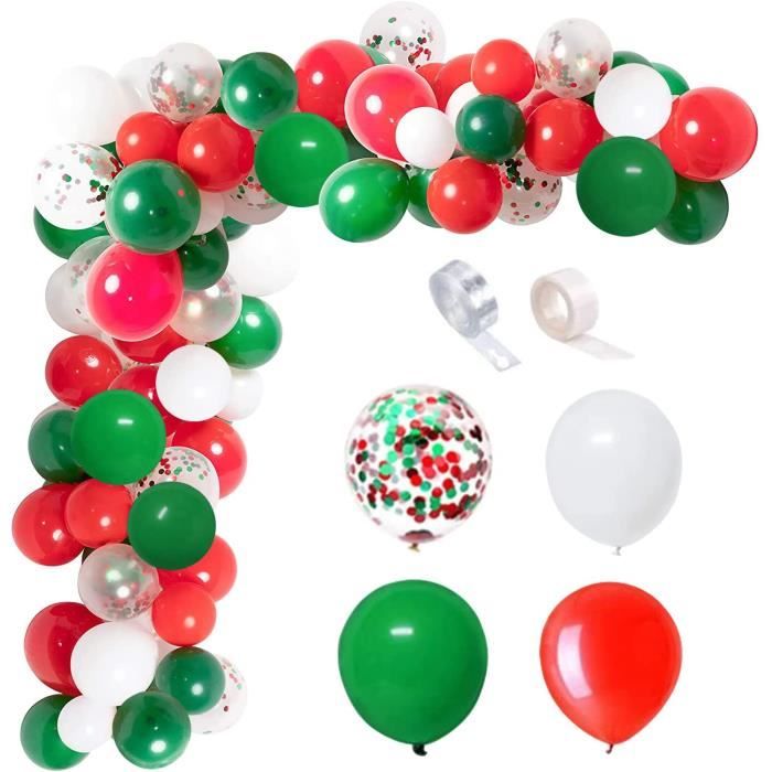 Kit 15 Ballons Coeurs Rouges, Guirlandes & Confettis - Les Bambetises
