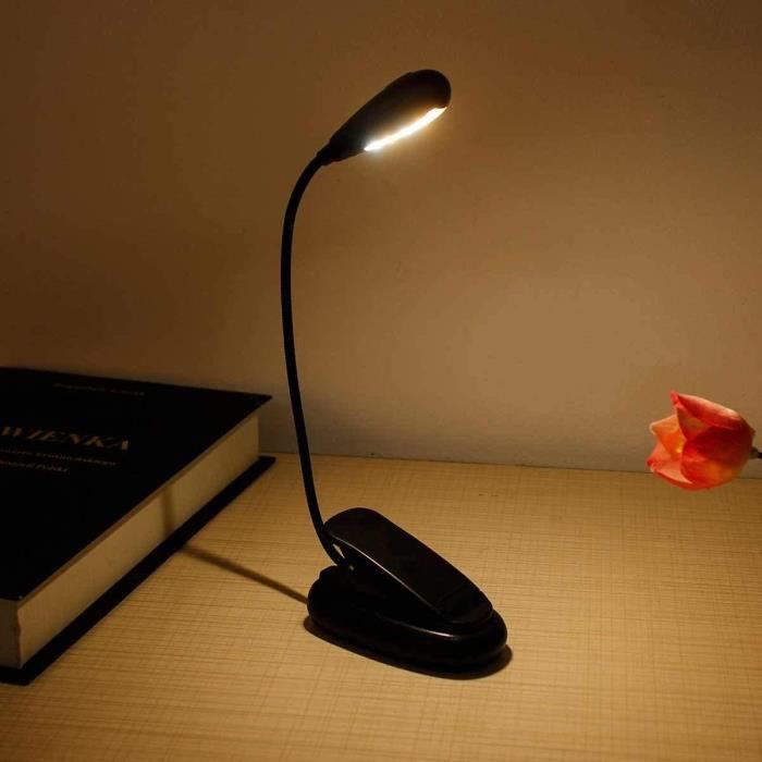 Clip On Book Light Lampe de lecture USB Lampe de lecture rechargeable Soins des yeux Double comme signet Lecture de livre flexible #Pennytupu 