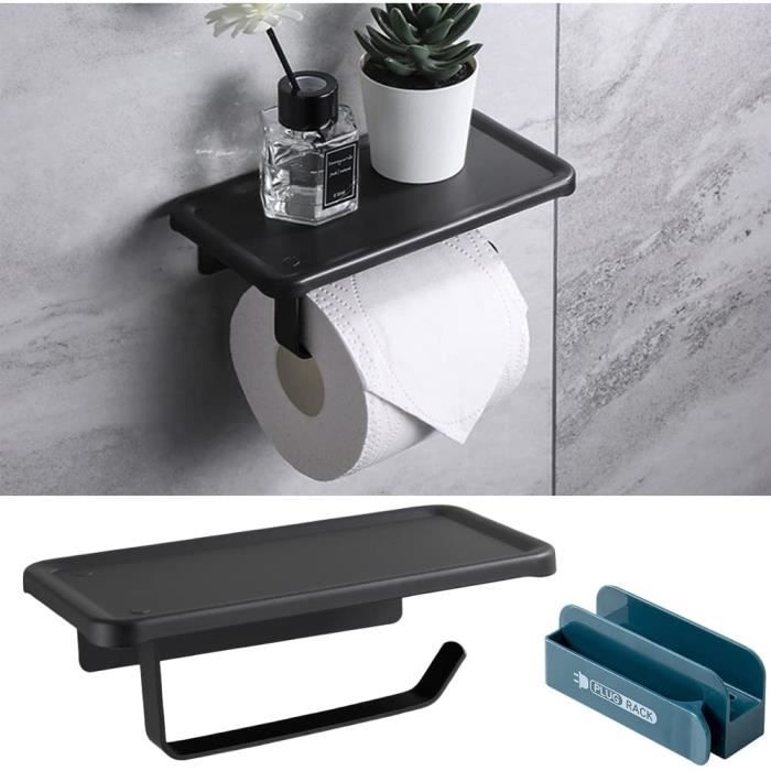 Porte Papier Toilette Etagere Murale, Support Papier Toilettes avec