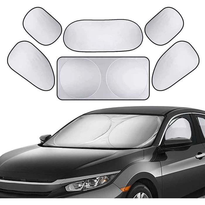 Pare-Soleil Voiture Parapluie 145x85cm - Isolation Thermique, 360° Rotatif, Compatible Most Voitures Et SUV