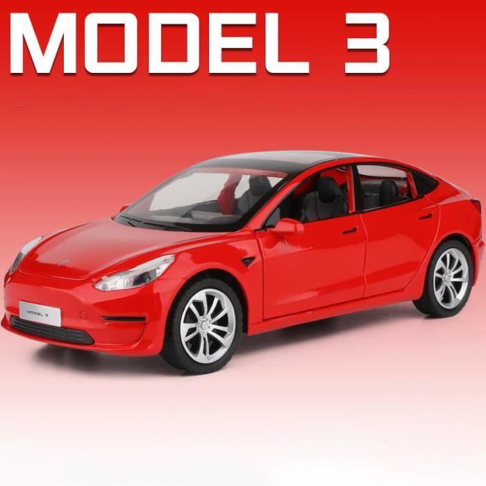 NEW! Genuine Tesla Model 3 Diecast 1/43 Gift Rare Multicoat Red Toy