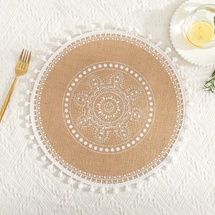 Lumaca Lot de 4 Sets de Table Lavables,Set de Table, Résistants à la Lumaca Lot de 4 Sets de Table Lavables,Set de Table, Résistants à la