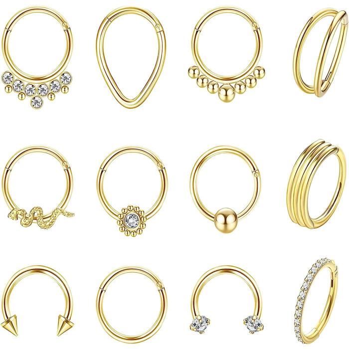 Agrewd Piercing Septum Fleur De Lotus - Titane G23 16G 8/10mm