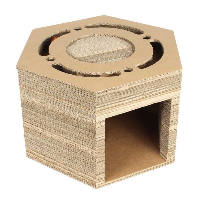 Griffoir Activité ludique Meuble pour chat Entretien de griffes Grattoir Patin à gratter Animaux