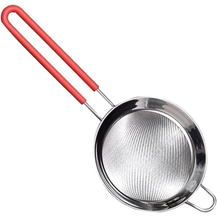 Lot De 3 Passoires Chinois Inox - 8cm/12cm/16cm - Pour Farine, Pâtes, Thé & Plus