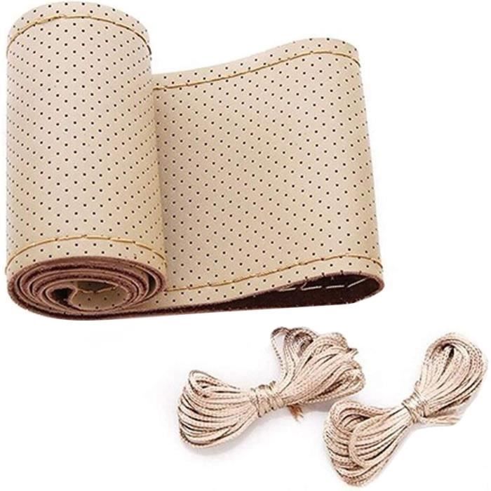 Kit Couvre-volant En Cuir Véritable à Coudre Soi-même - Multicolore, DIY Voiture