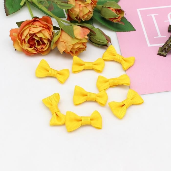 100 Nœuds En Ruban De Satin Miniatures - 1 Pouce, Bleu Foncé - Pour DIY, Décoration Mariage, Fête, Cadeaux