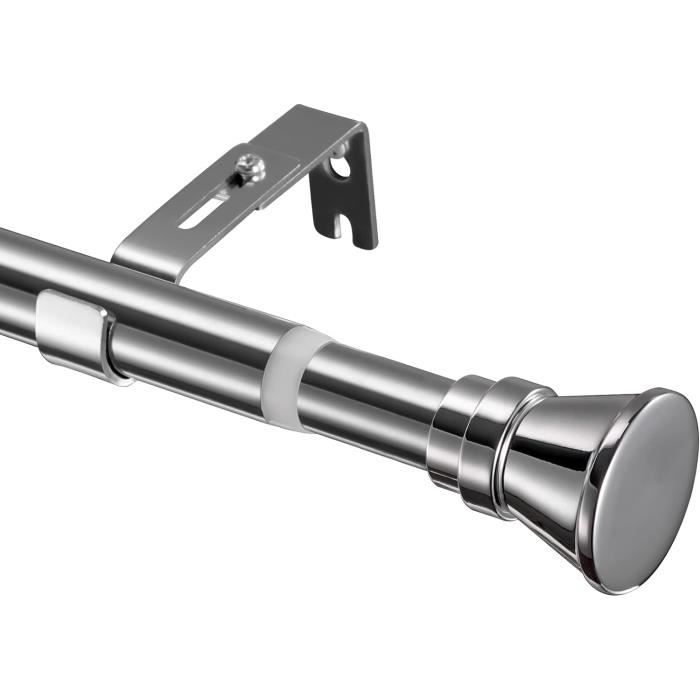 Vailge – Tringle à rideau extensible et réglable, aucun perçage nécessaire, très résistante, ne rouille pas - Idéale pour fenêtre, diviser une pièce en deux et pour la salle de bain (noir Vailge – Tringle à rideau extensible et réglable, aucun perçage nécessaire, très résistante, ne rouille pas - Idéale pour fenêtre, diviser une pièce en deux et pour la salle de bain (noir
