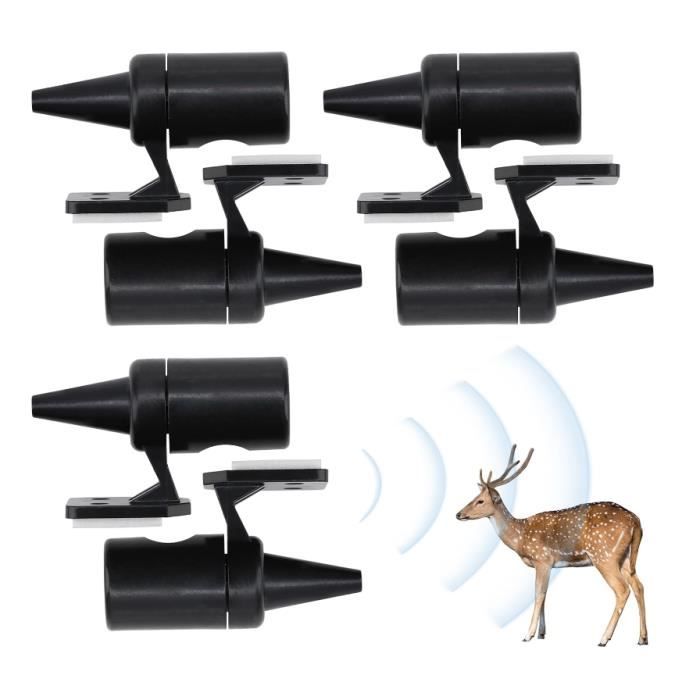 Lot De 4 Sifflets à Cerfs Pour Voiture - Dispositif De Sécurité Anti-collision - 12V - Neuf