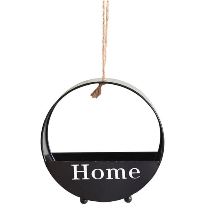 Jardinières Murale En Fer - Lot De 2 Pots Suspendus Rétro Pour Intérieur/Extérieur (9x15x30 Cm)