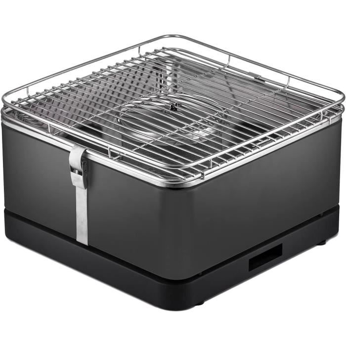 Gril BBQ Portable Sans Fumée Style Coréen Japonais - Barbecue Au Charbon De Bois Antiadhésif Pour Maison Et Camping, 37x20x16cm