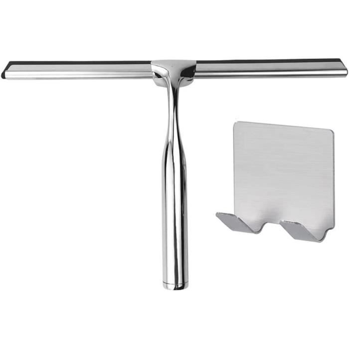 Outil Salle De Bain Raclette Douche AOZITA 25 Cm - Acier Inoxydable - Nettoyage Vitres Et Carrelage - Multi-Surfaces Raclette Salle De Bain Douche