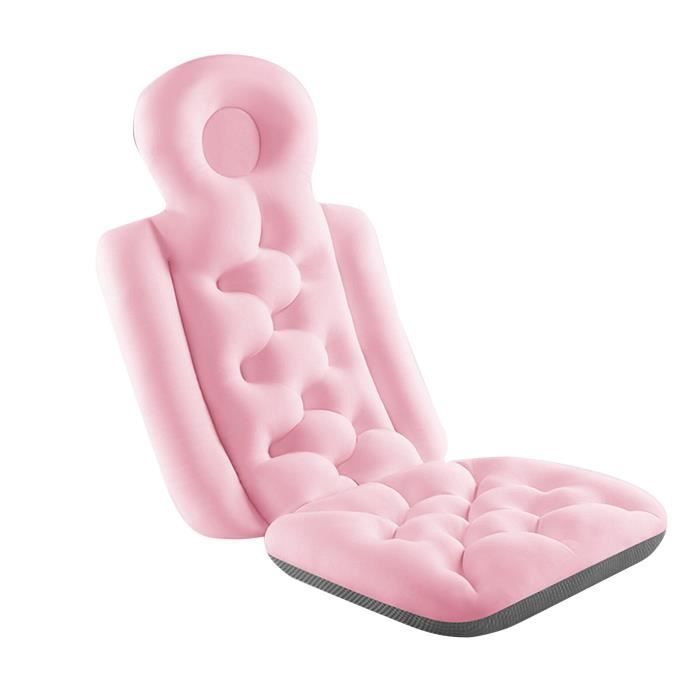 Appui Tête Baignoire Ventouses Coussin De Bain Ergonomique Terre De Silice Avec 35 Ventouses - Soutien Tête Cou Dos