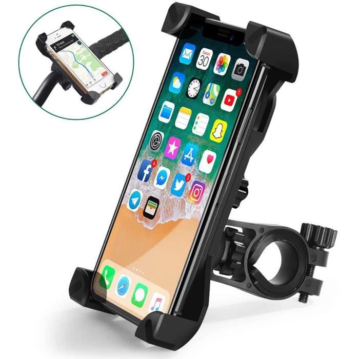 Support de téléphone pour moto et scooter, rétroviseur, universel, aluminium
