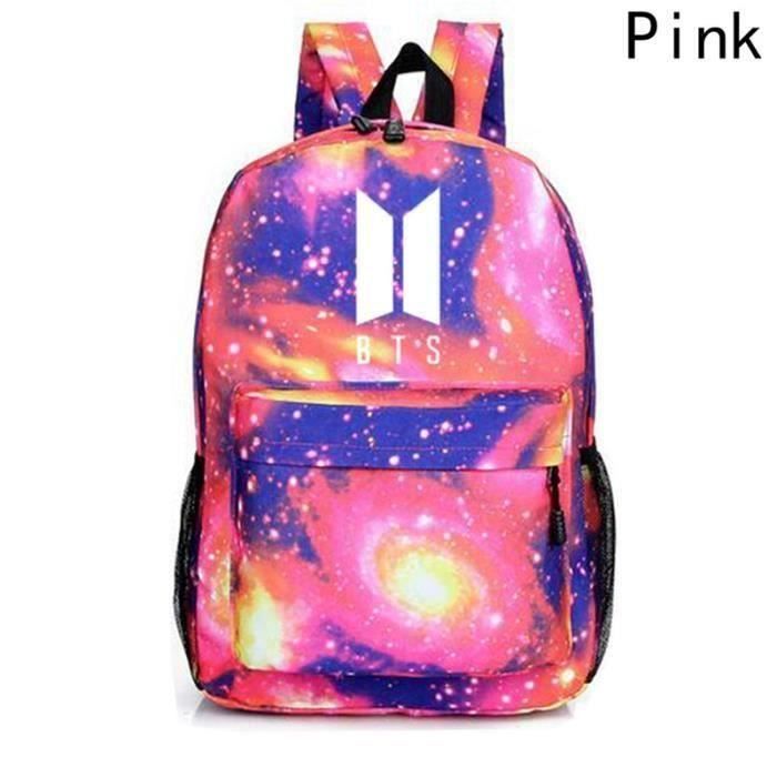 Sac à Dos BTS Noir Suga Avec Poche Ordinateur - 3 Poches - Homme