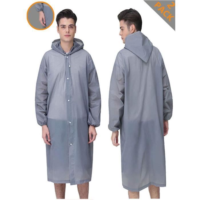 Couleur bleue Poncho de pluie EVA pour hommes et femmes, manteau de Couleur bleue Poncho de pluie EVA pour hommes et femmes, manteau de
