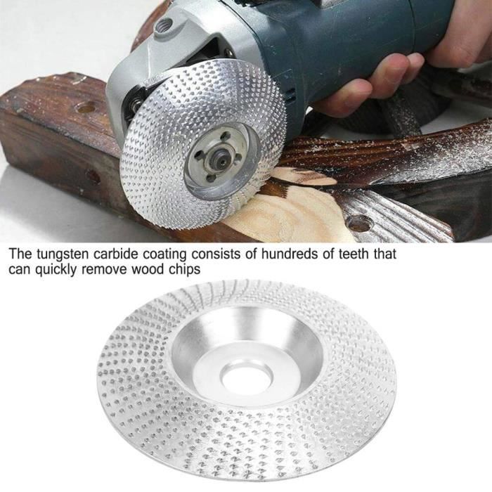 Disque à Meuler En Bois 75 Mm Avec Carbure De Tungstène – Pour Meuleuse D’Angle, Ébénisterie Et Sculptures
