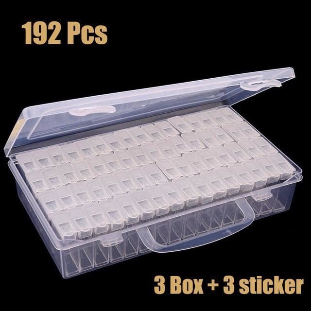 AS22399-BOITE DE RANGEMENT.Boîte de Rangement pour Peinture Diamant. Accessoire Pratique pour