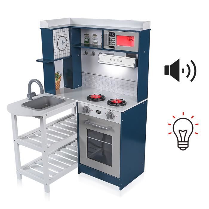 Baby Vivo Cuisine pour Enfants en Bois Recette Jeu dimitation Tableau Cuisini/ère /Éducatif Chef Neuf Bruno en Brun